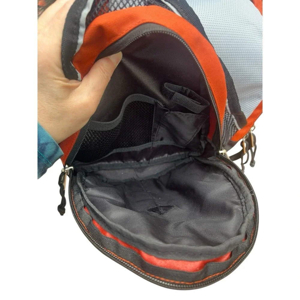 SwissGear Hydration Backpack Orange Gray Hiking Cycling Daypack * No Bladder